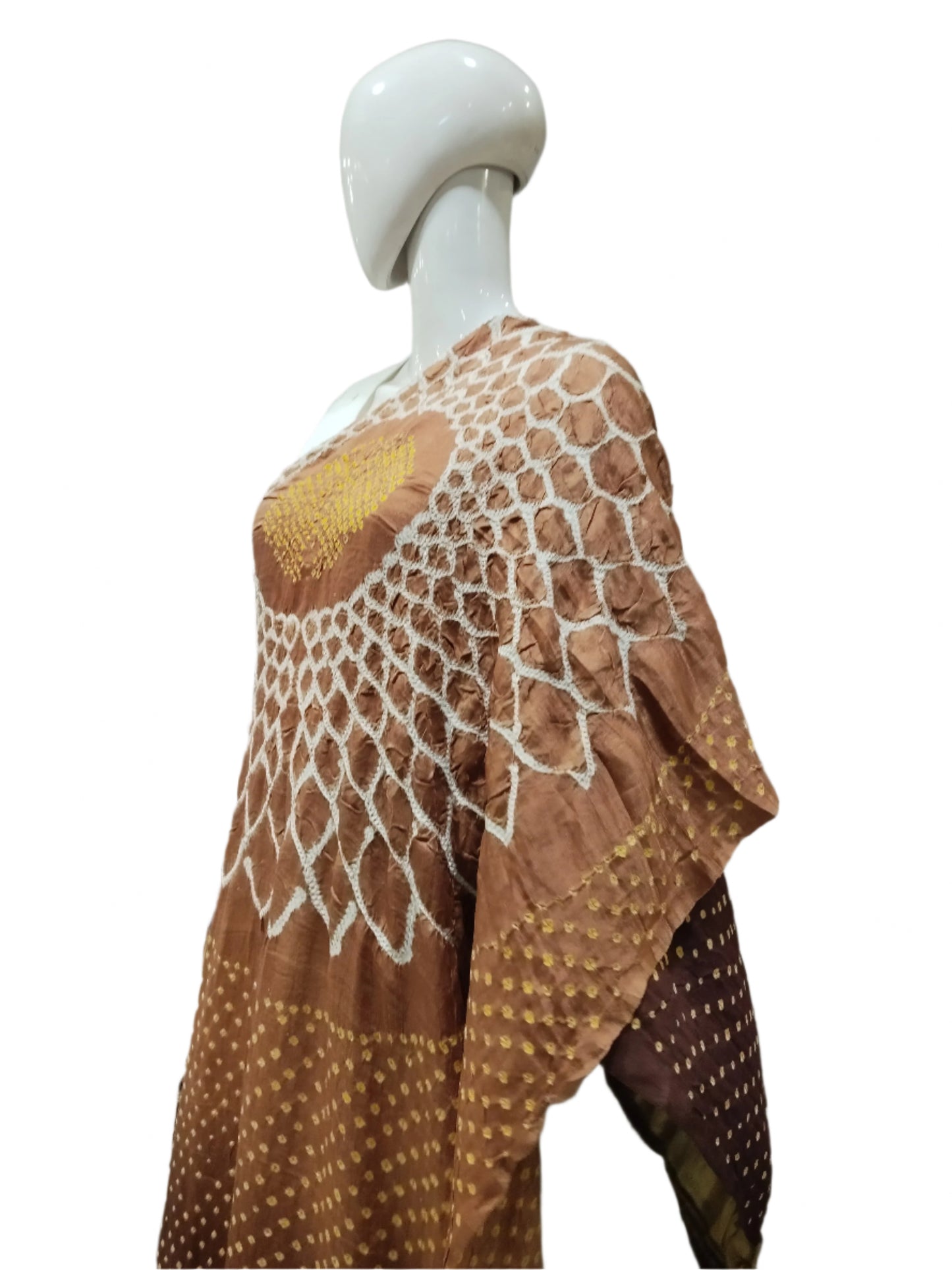 BANDHEJ BROWN OMBRE DUPPATTA