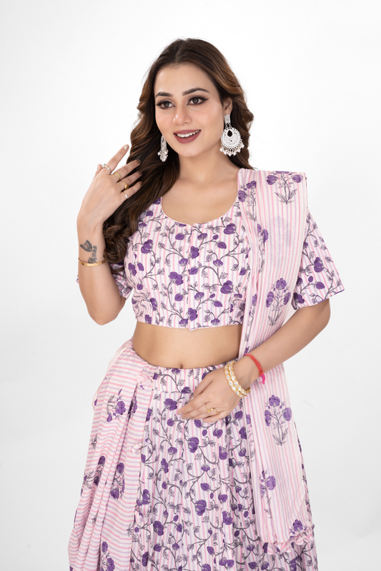 LAVANDULA LEHENGA SET
