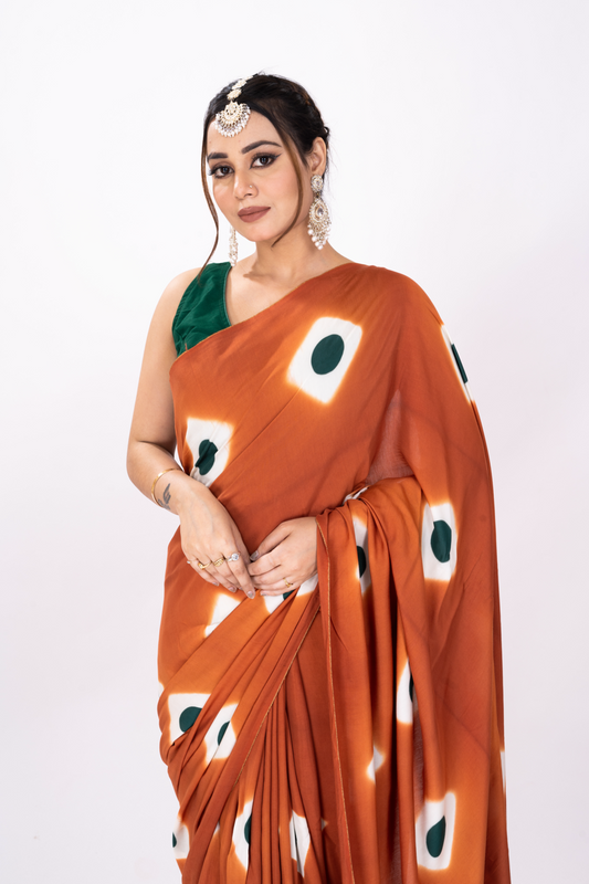 RUSTY TANG CLAMPDYED SAREE