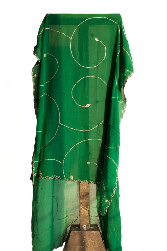 Green Organza Jaal