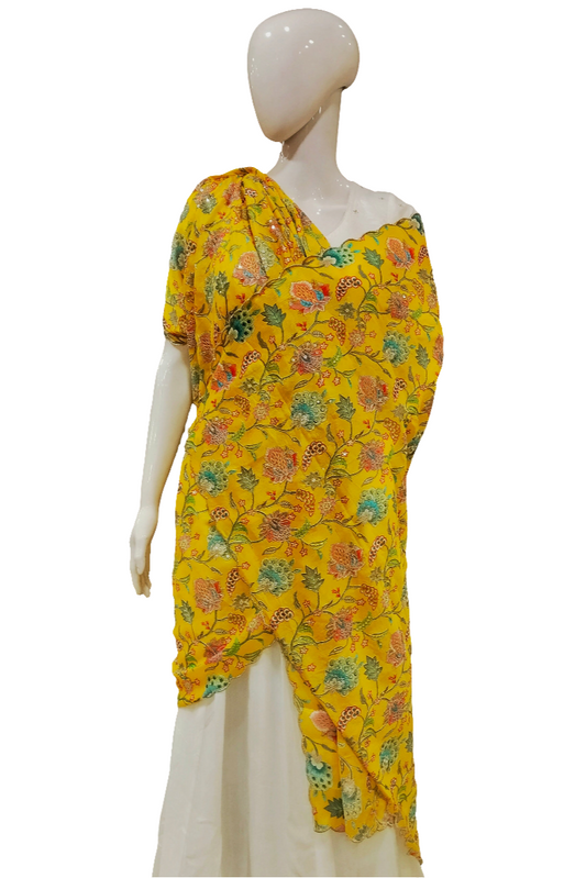 YELLOW BOTANICAL DUPPATA