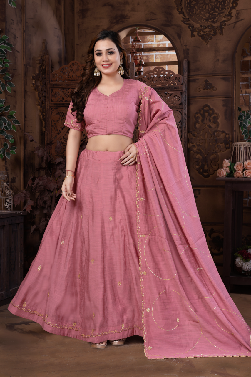 PASTEL CHERRY LEHENGA SET