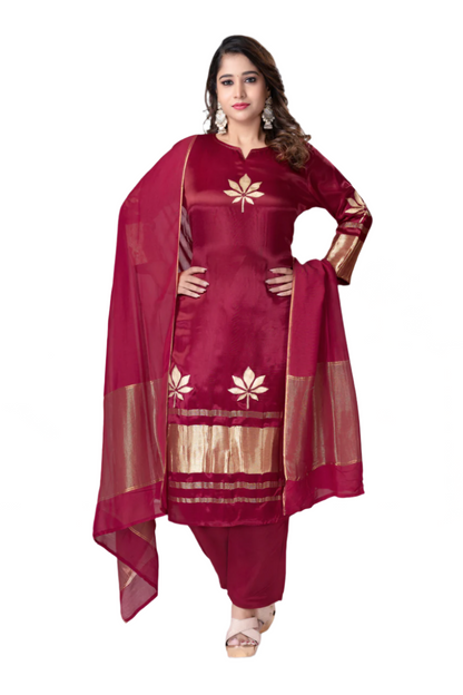 Crimson Maroon Kurti Set