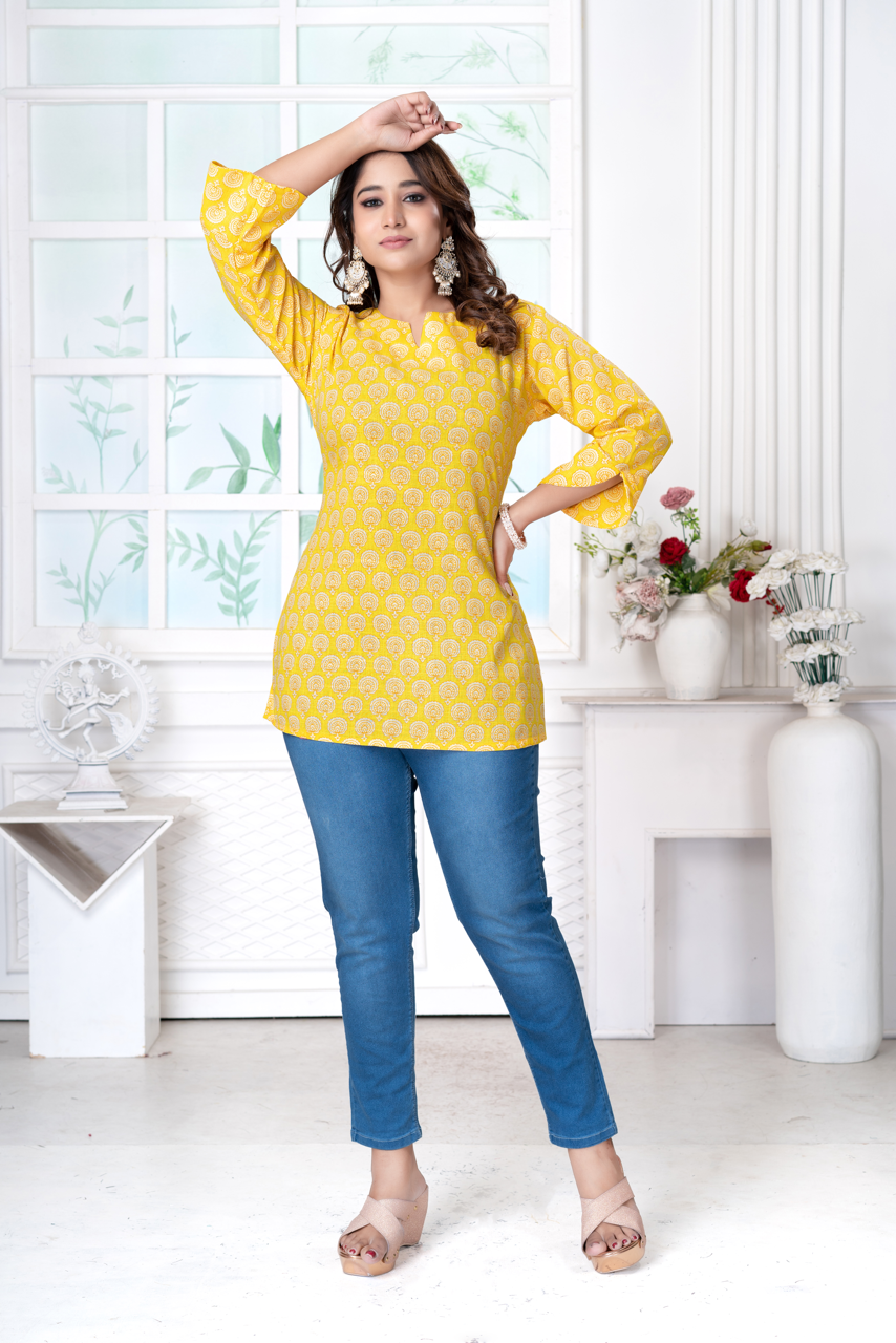 Saffron Yellow ShortTop