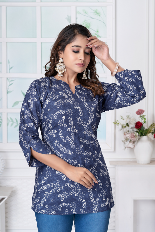 Berryblue Shortkurti Top