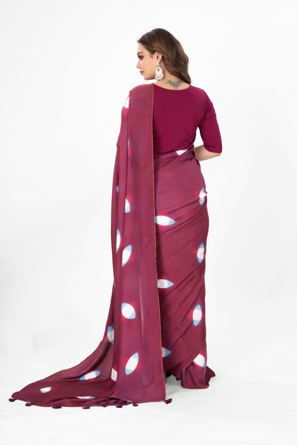 TWINEYED CLAMPDYED SAREE