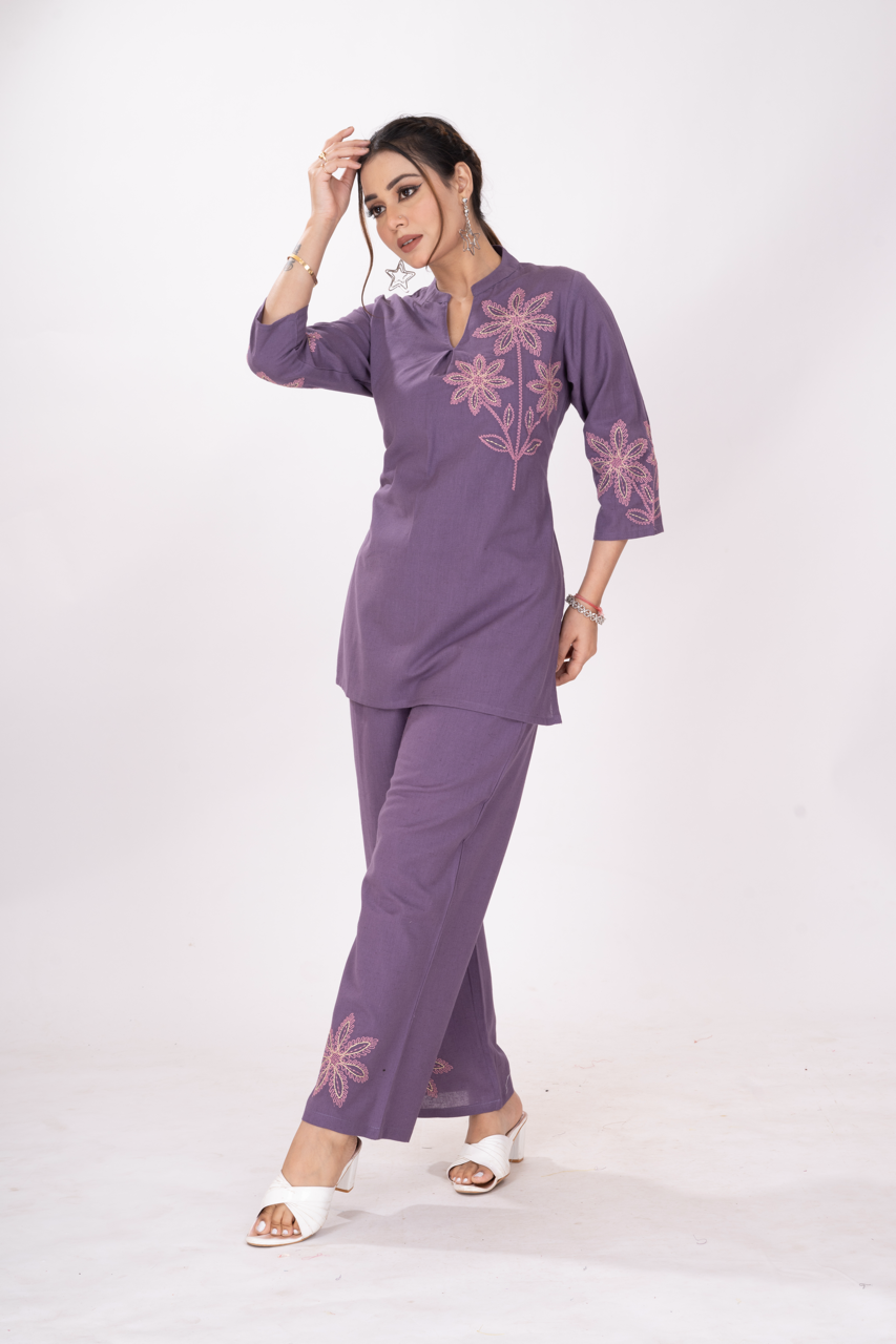 ZAMANA PURPLE CO-ORDSET