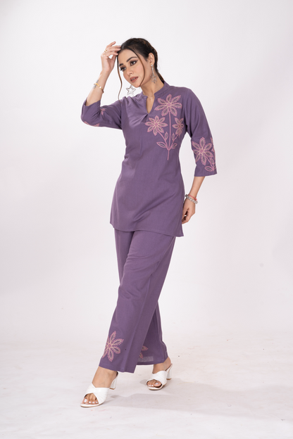 ZAMANA PURPLE CO-ORDSET