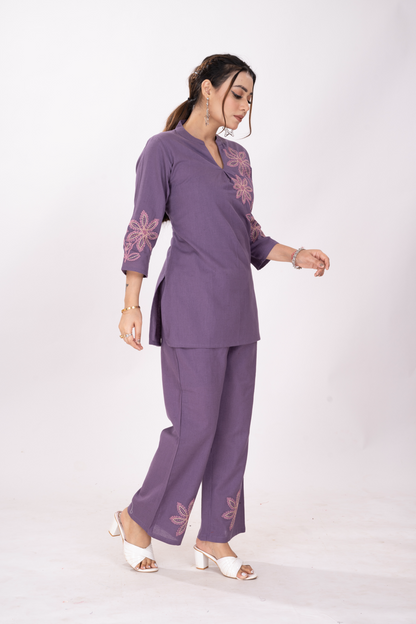 ZAMANA PURPLE CO-ORDSET