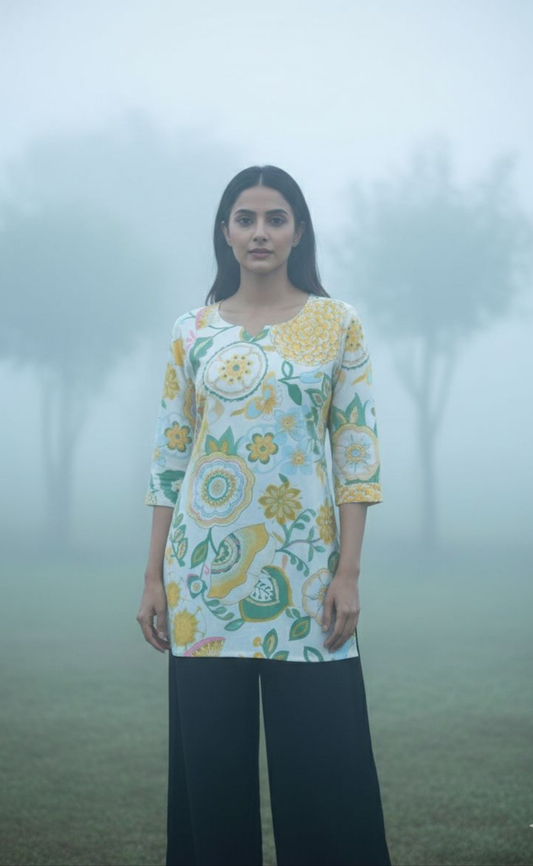 Kamna Floral Short Kurti