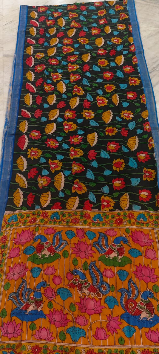 KALAMKARI HAND PAINTED SILK SAREE PRKRITI EDITION