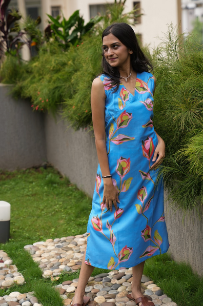 BOUGAINVILLEA MIDI DRESS