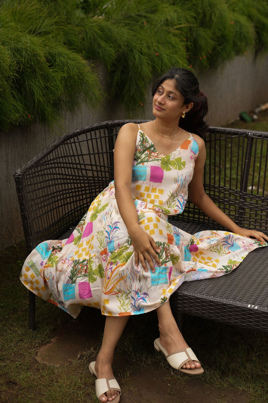 FARMHOUSE SPAGHETTI DRESS