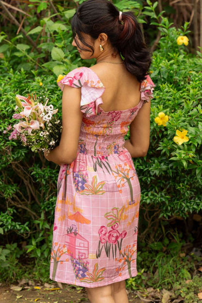 BACKYARD SMOCKED DRESS