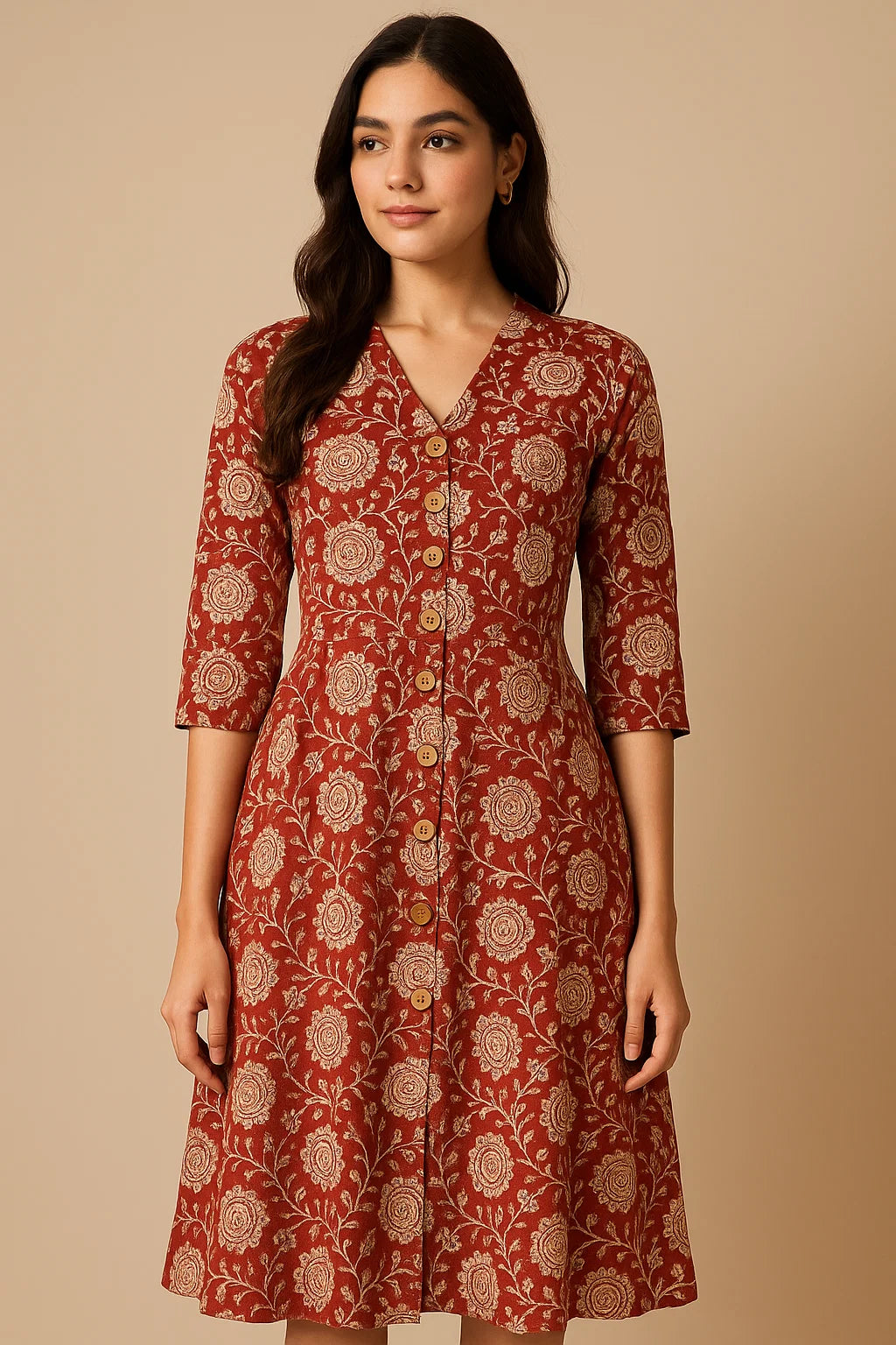EMMA GAMTHI MAROON MIDI