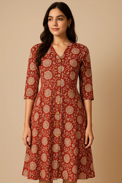 EMMA GAMTHI MAROON MIDI