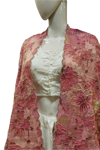 ETHEREAL MULTI PINKS DUPPATA