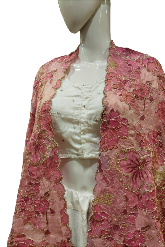 ETHEREAL MULTI PINKS DUPPATA