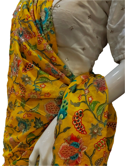YELLOW BOTANICAL DUPPATA