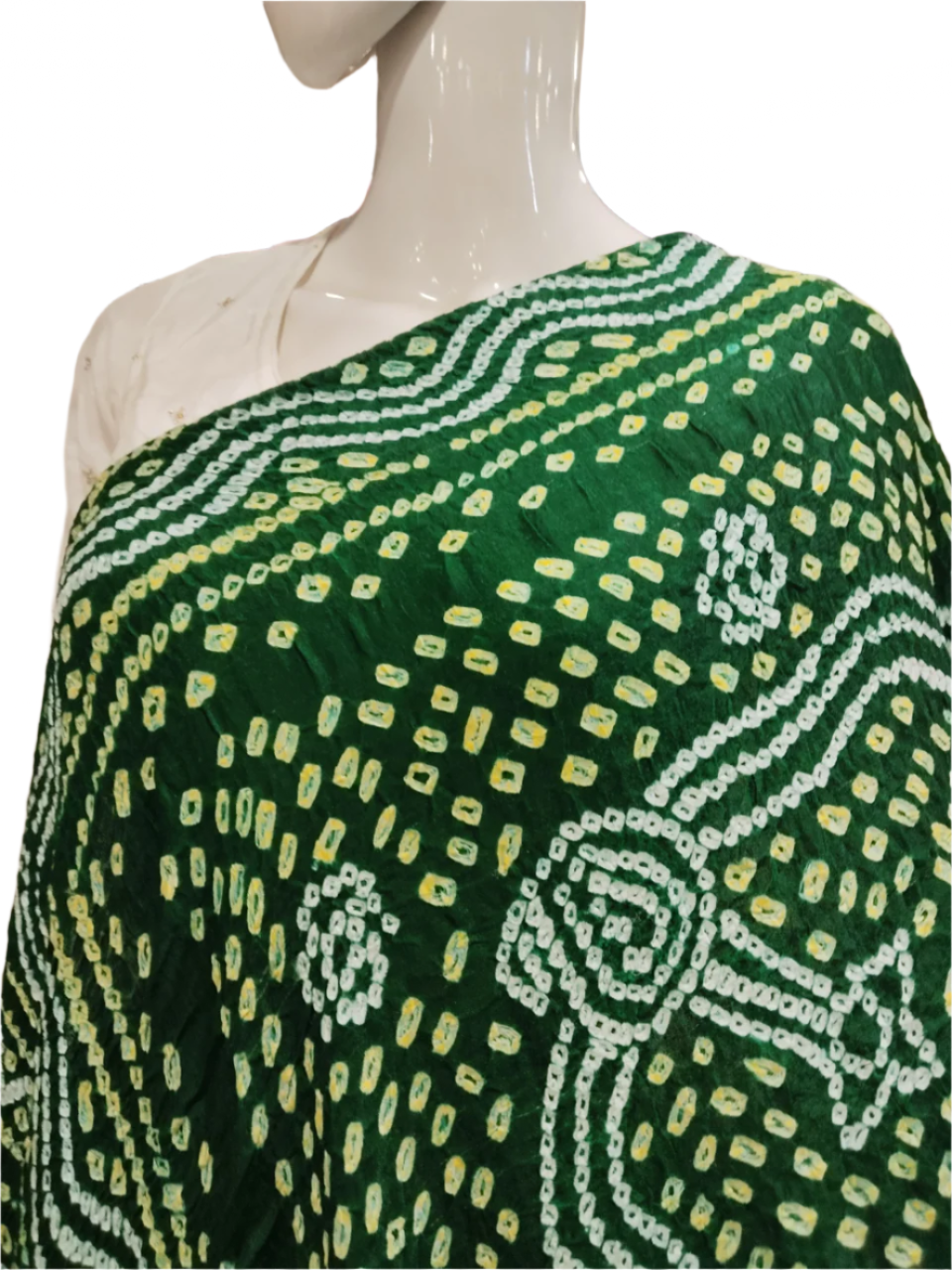 BANDHEJ GREEN DUPPATTA