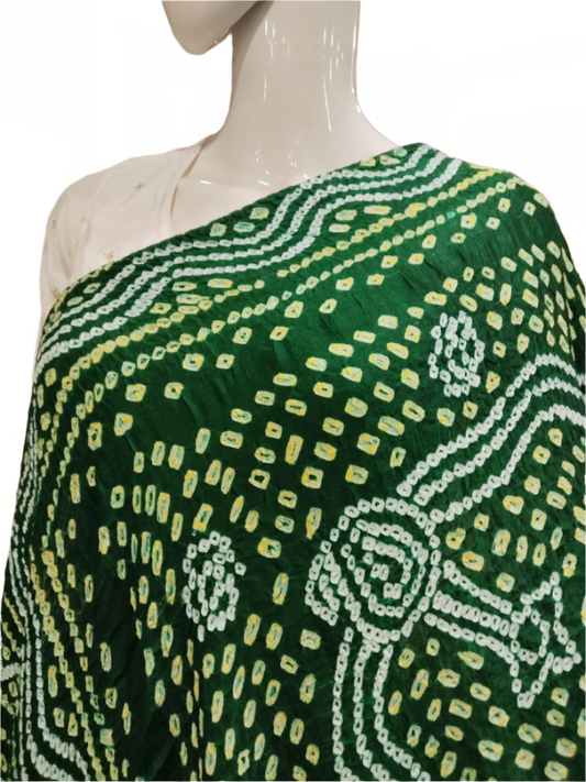 BANDHEJ GREEN DUPPATTA