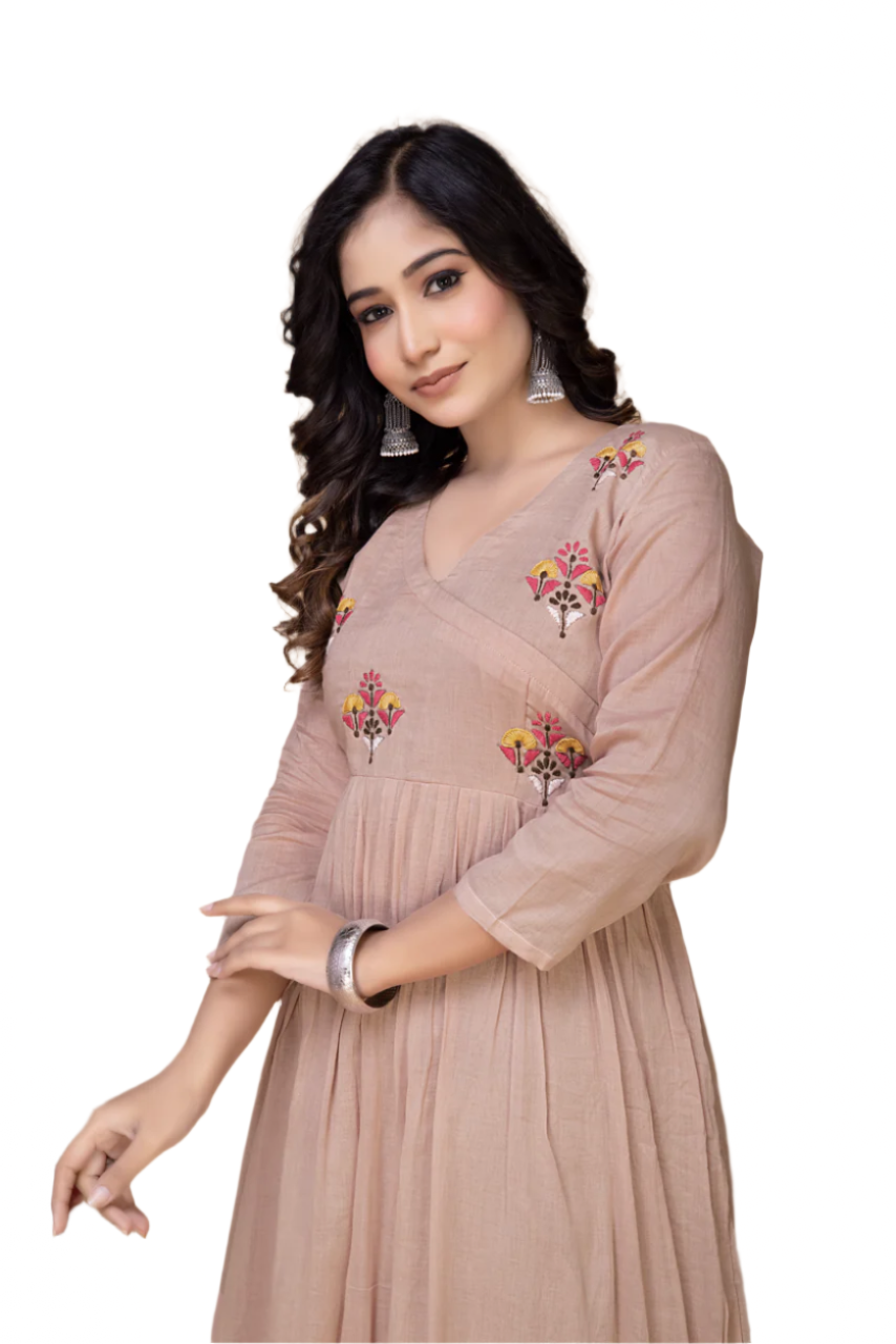 BURNT PINK COTTON MULMUL