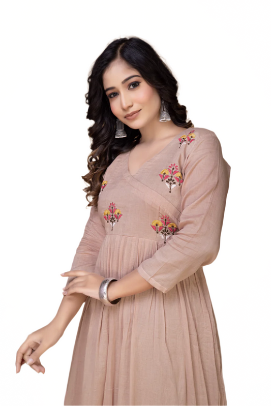 BURNT PINK COTTON MULMUL