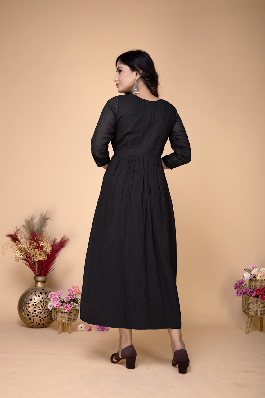 BLACK ABHLA COTTON MULMUL