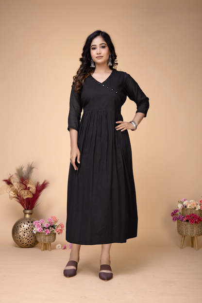 BLACK ABHLA COTTON MULMUL