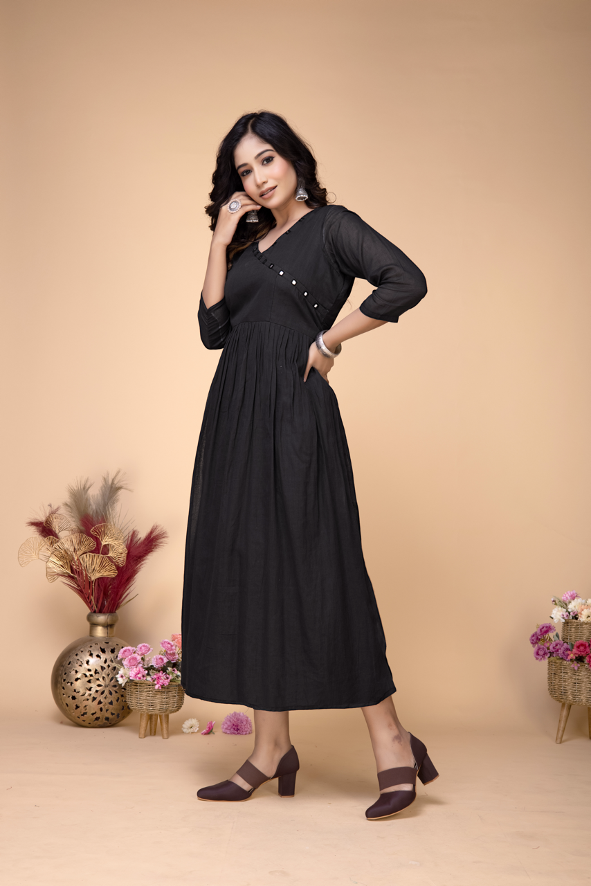 BLACK ABHLA COTTON MULMUL