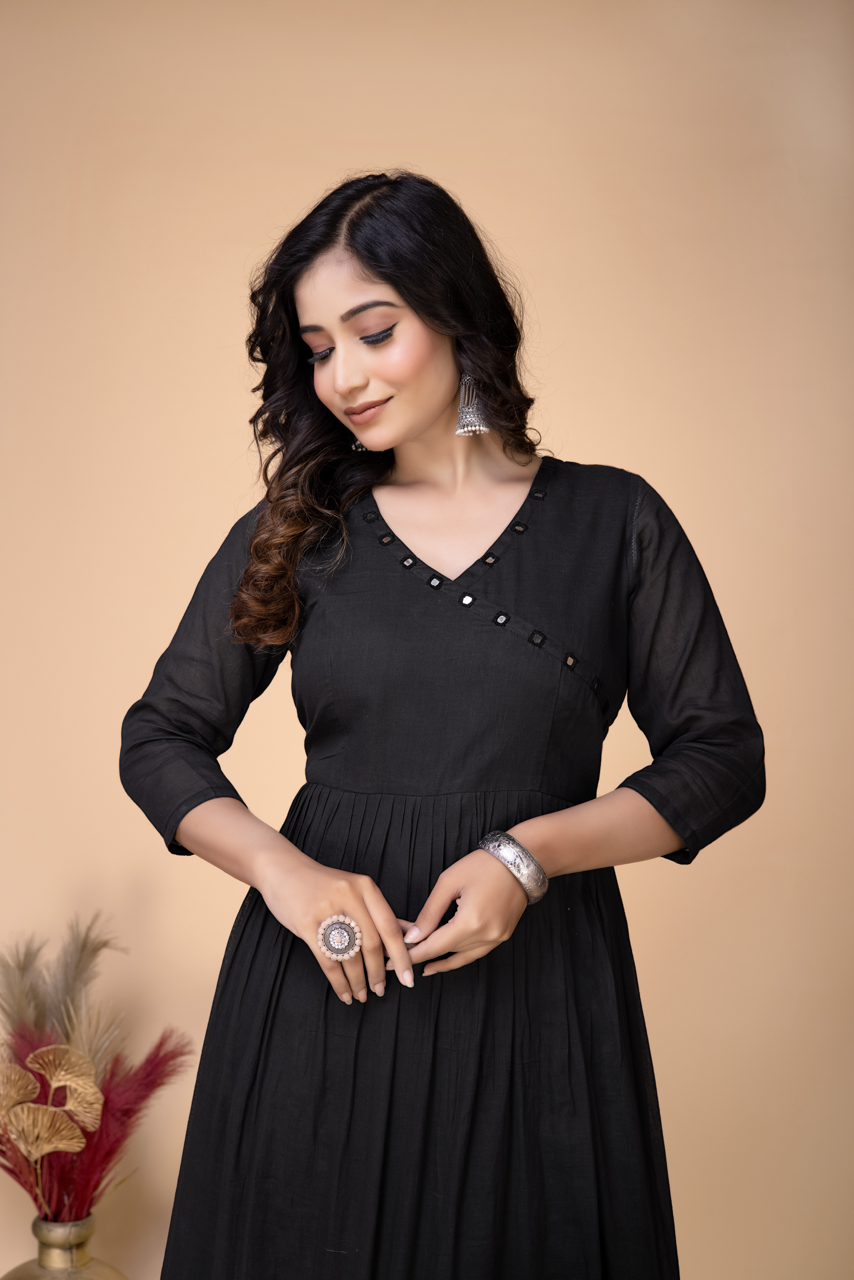 BLACK ABHLA COTTON MULMUL