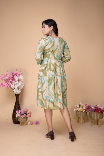 KELLY STRIPWEAVE ABSTRACT MARBLE PRINT