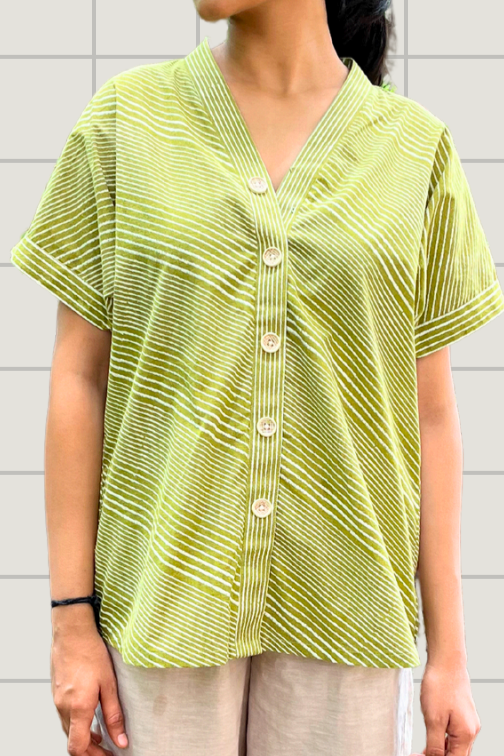 slant shirt