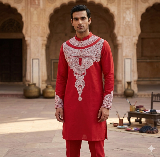 Govinda Handpainted Kurta