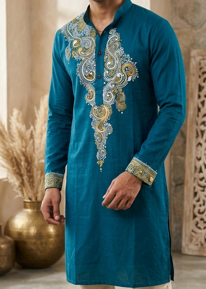 Malhar Handpainted Kurta