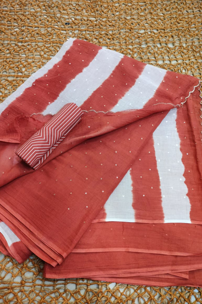 Mul Cotton Sequence Leheriya Pallu