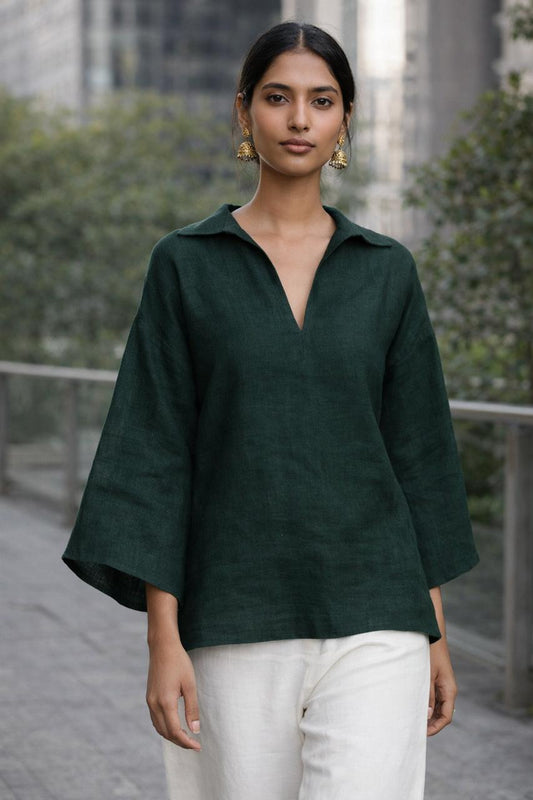 Roma G Linen Top
