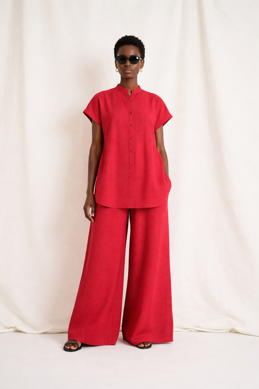 Maks Checks Cotton Woven Co-ord