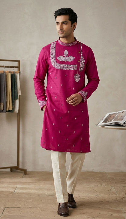 Radhe Handpainted Kurta