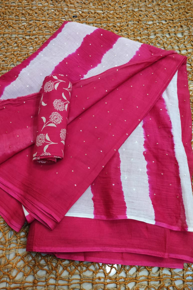Mul Cotton Sequence Leheriya Pallu