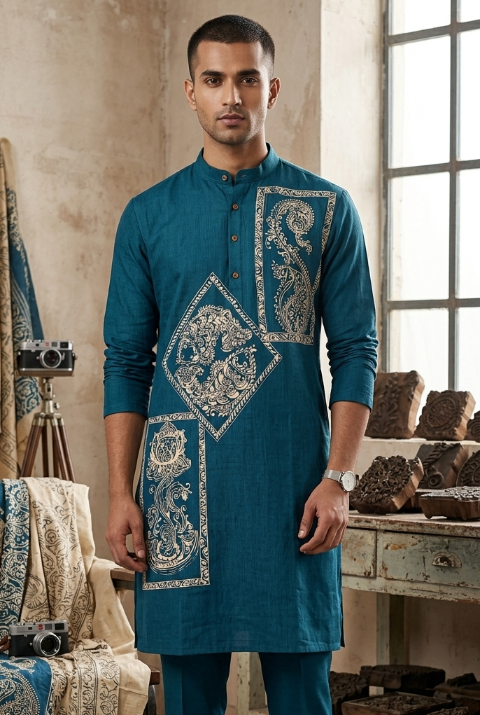 Mukunda Handpainted Kurta