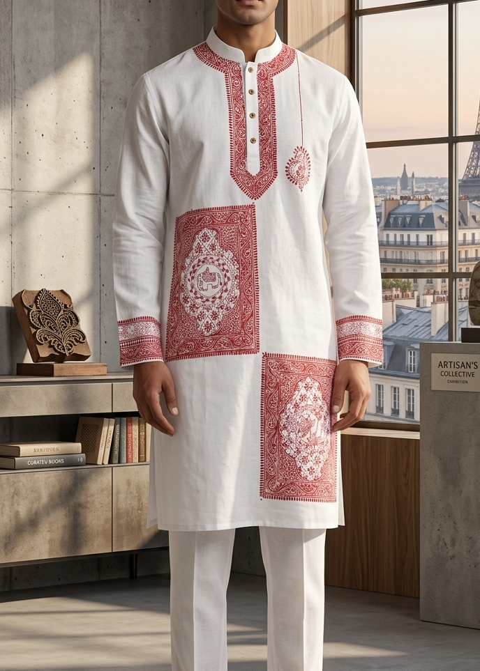 Sufiraje Handpainted Kurta