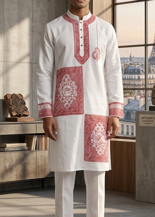 Sufiraje Handpainted Kurta