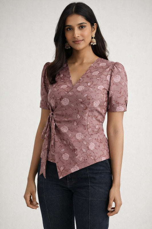 Aayu Cotton Angrakha Top