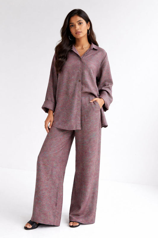 Twotoneriz Linen Co-ord