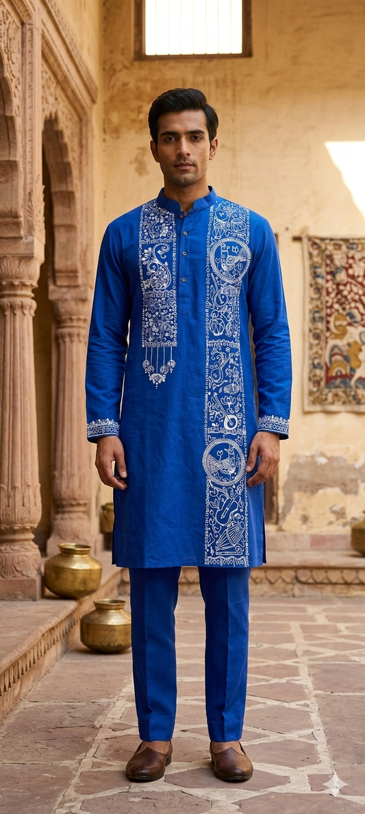Ambar Handpainted Kurta