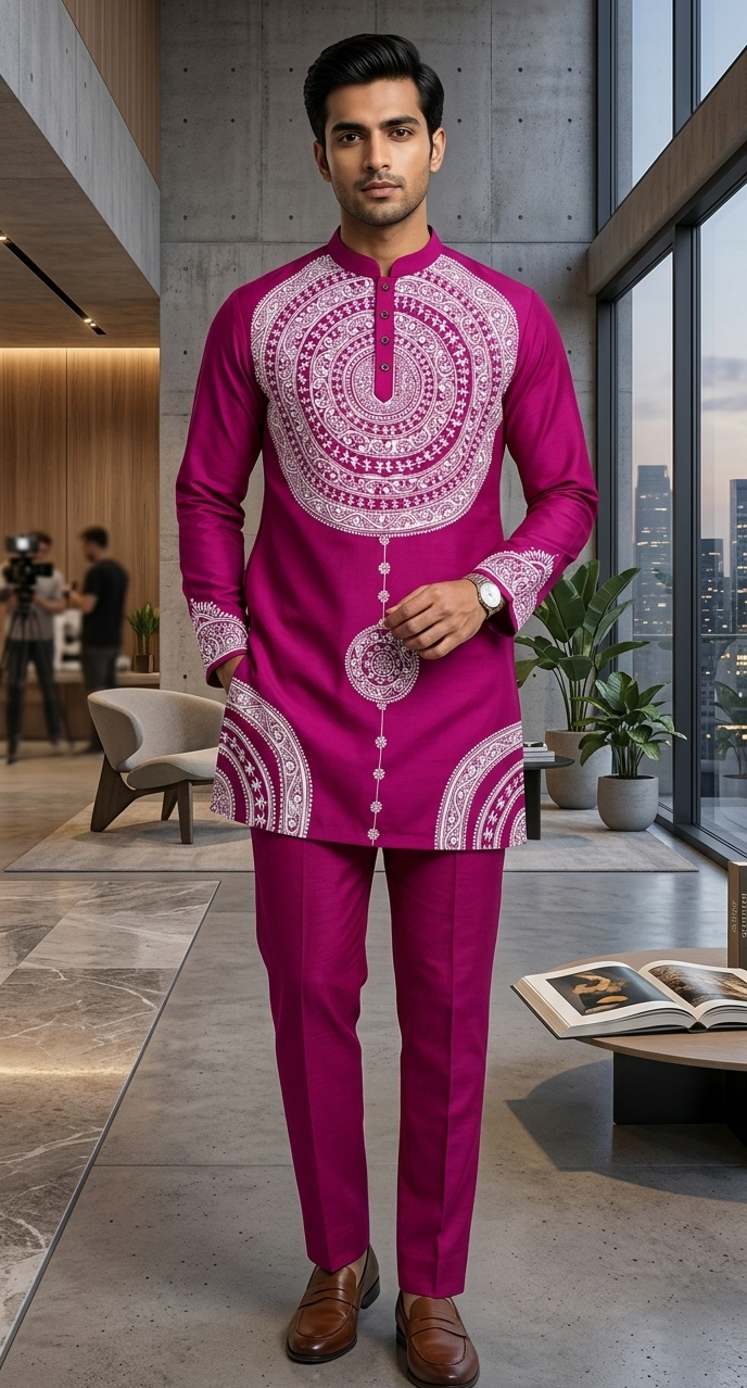 Veer Handpainted Kurta