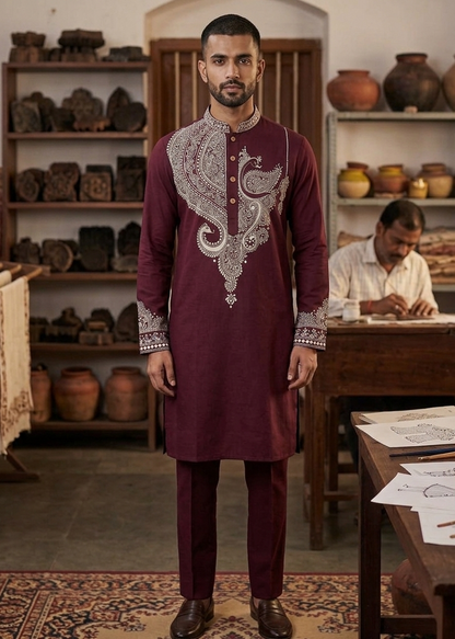 Sultana Handpainted Kurta