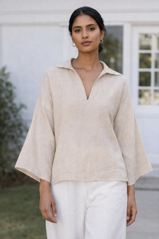 Roma O Linen Top